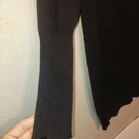 NWT Lush Black June Puff Sleeve Sweater Dress Size Small - Picture 5 of 9